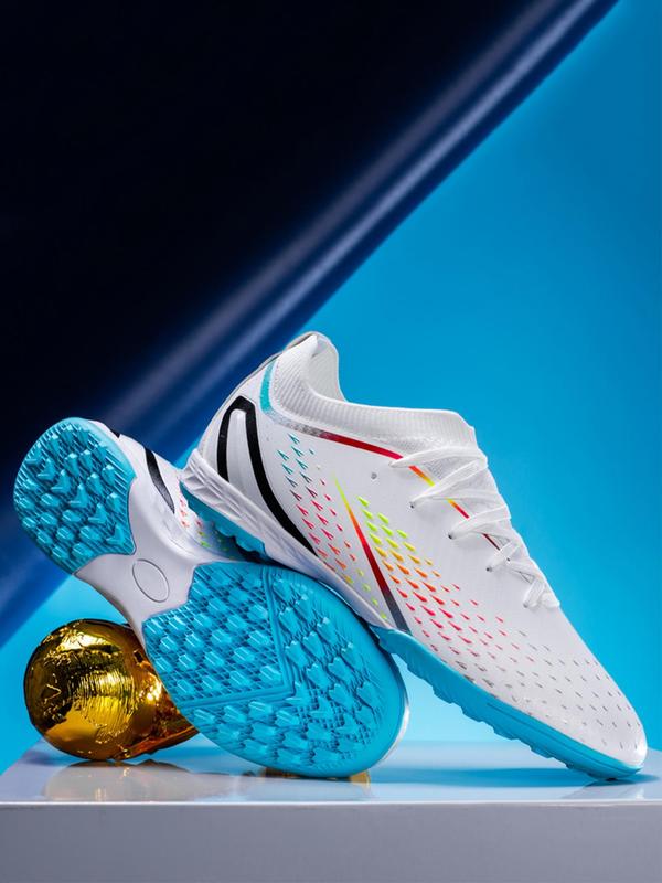 Men's Lace Up Soccer Shoes, Sporty Breathable Comfortable High Top Football Shoes, Football Cleats for Training & Competition Soccer Cleats