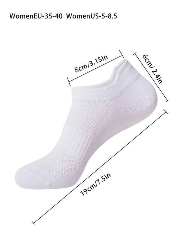 Women's 6 Pairs Moisture Wicking Ankle Socks, Athletic Running Socks For Exercise Gym, Soft Comfy Breathable Sports Tab Socks For Women & Girls