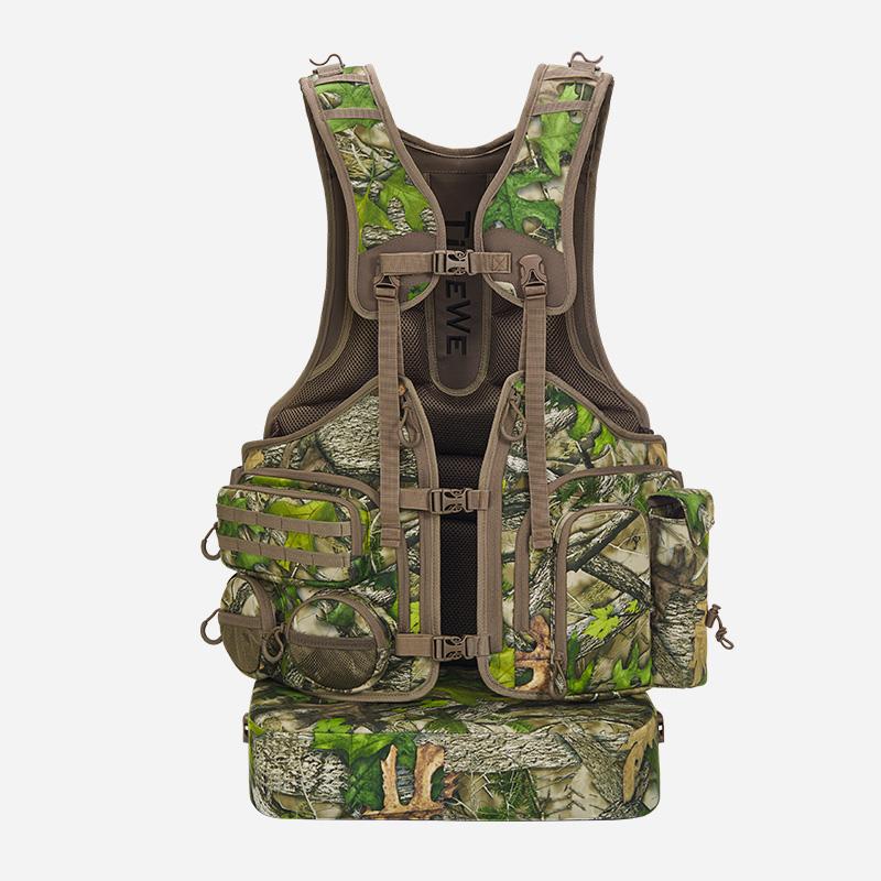 TideWe Turkey Vest with Seat with Game Pouch