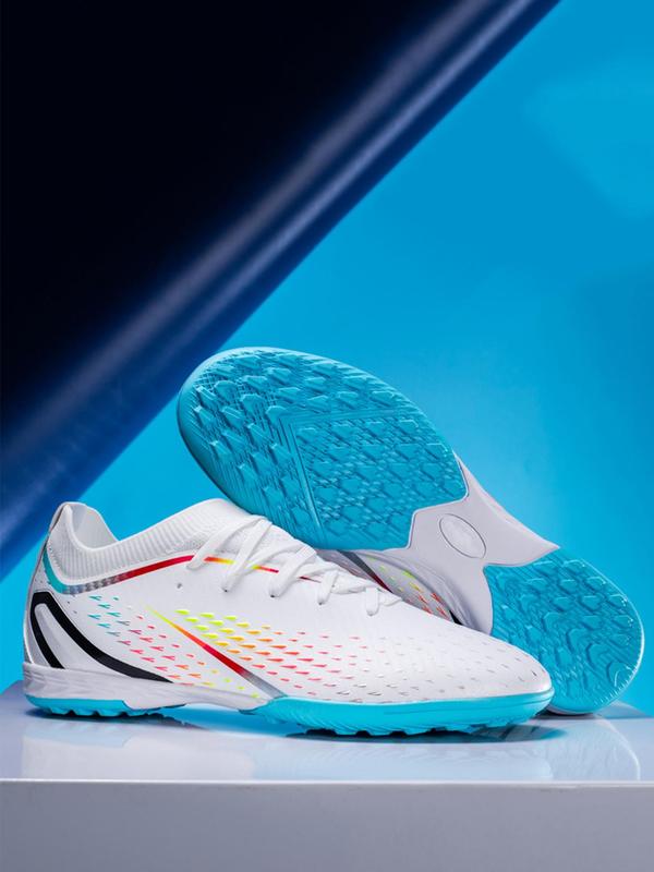 Men's Lace Up Soccer Shoes, Sporty Breathable Comfortable High Top Football Shoes, Football Cleats for Training & Competition Soccer Cleats