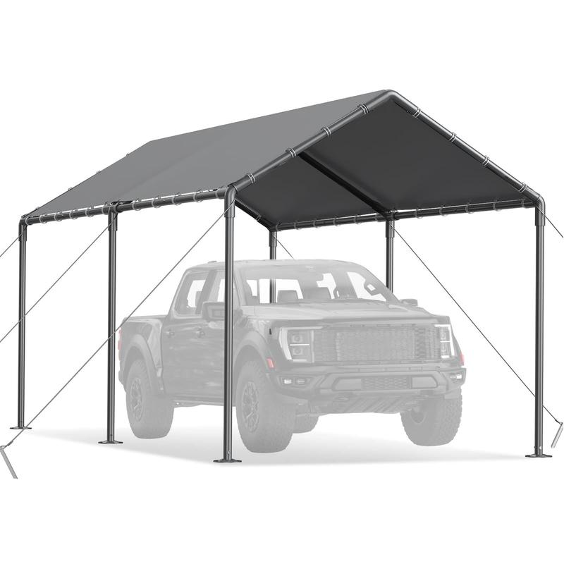 Outdoor Carport 10x20ft Heavy Duty Car Tent, Portable Garage Canopy Storage Shed, Car Shelter, All-Season Tarp Tent for Car, Party patio cover