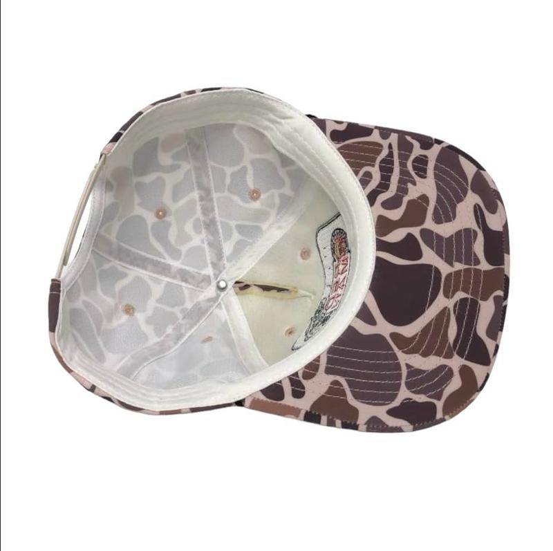 ( Super Sale ) Redman Tournament Trail Retro Camo Snapback Hat with Rope Brim, Outdoor Sports Cap for Fishing, Hunting, Travel, Camping, Perfect Gift for Dad or Boyfriend