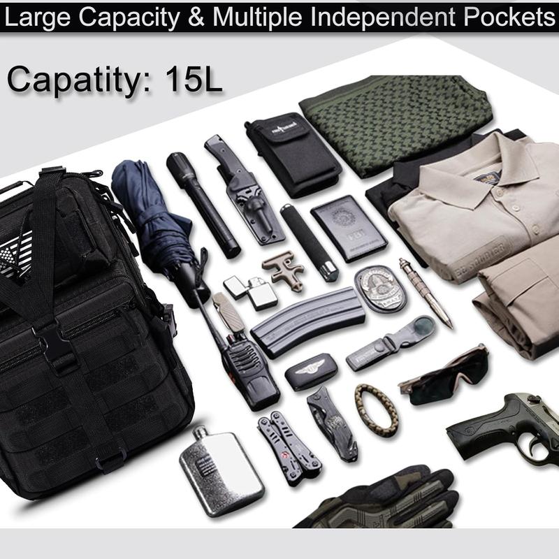 Tactical Sling Bag Pack Military Rover Shoulder Sling Backpack EDC Molle Assault Range Bag