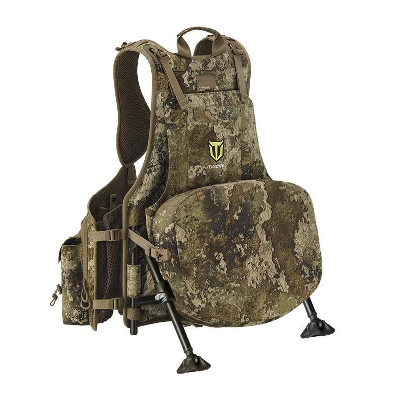 TideWe Turkey Vest with Seat with Game Pouch