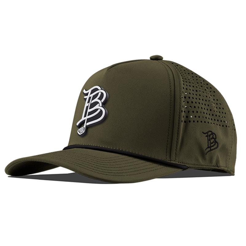 BB Golf Cutout PVC Curved 5 Panel Rope Hat