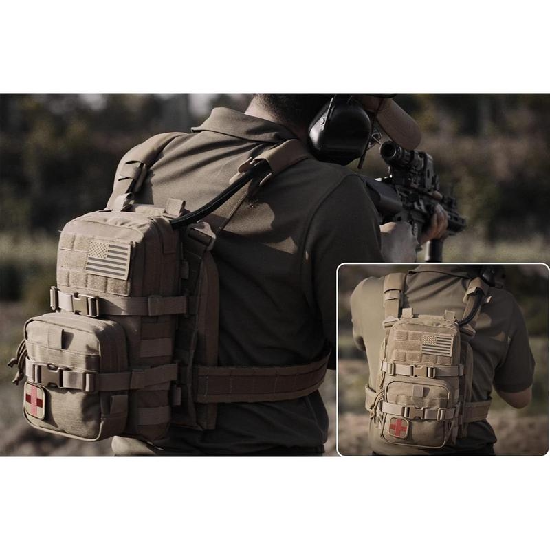 Tactical Small MOLLE Hydration Pack Outdoor Water Bladder Carrier Pack for Vest Backpack