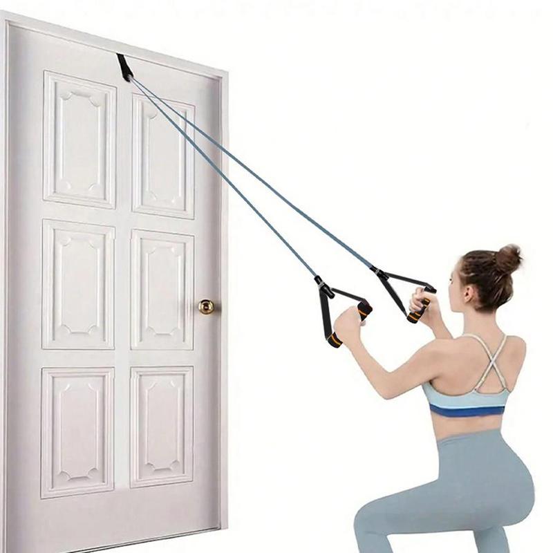 Door Anchor Resistance Band, 2 Counts set Multifunctional Door Anchor Resistance Band, Detachable Arm Strength Trainer, Exercise Expansion Chest Trainer, Fitness Equipment for Home Gym, Christmas Gift