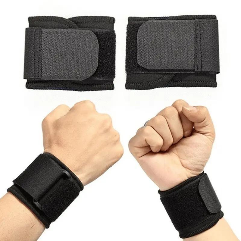 Adjustable Wrist Support, 1 Pair Sports Wrist Belt for Fitness, Elastic Wrist Strap, Sports Accessories Wristband for Men & Women