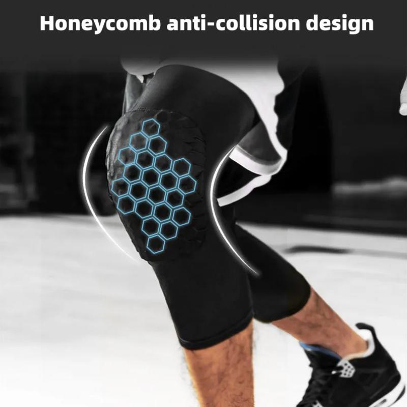 Honeycomb Sports Knee Pads, 2 Counts set Anti-collision Breathable Comfortable Knee Brace, Knee Support for Volleyball, Basketball, Gym Workout