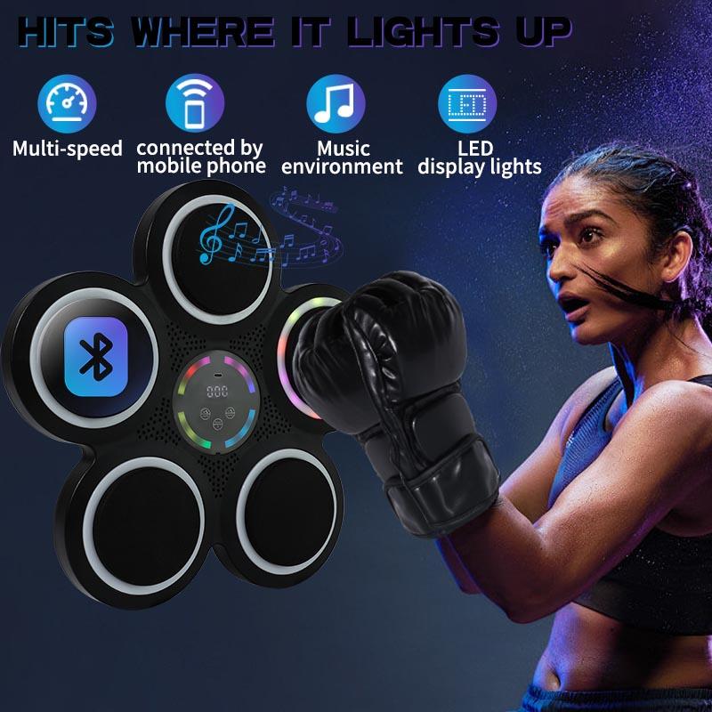 2024 limited edition intelligent music boxing machine with adult and children's boxing gloves, wall mounted home and gym workouts