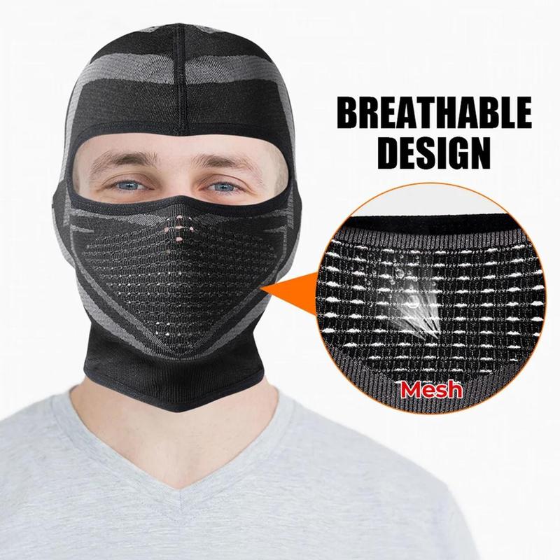 Thermal Motorcycle Balaclava Mask, Winter Ski Mask, Winter Essentials Outdoor Riding Windproof Mask for Men & Women, Sports Accessories for Cycling Skiing Fishing