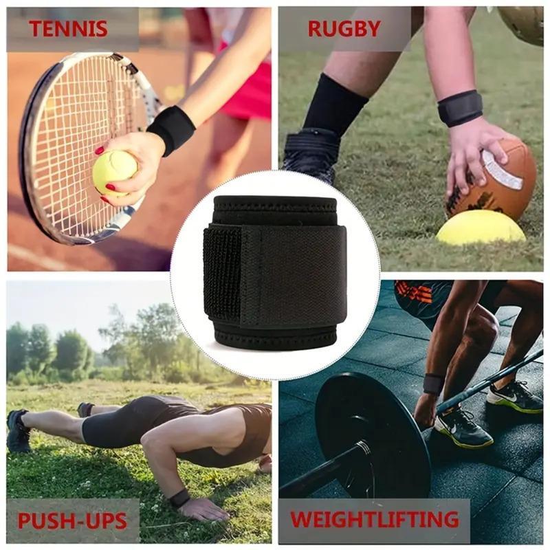 Adjustable Wrist Support, 1 Pair Sports Wrist Belt for Fitness, Elastic Wrist Strap, Sports Accessories Wristband for Men & Women