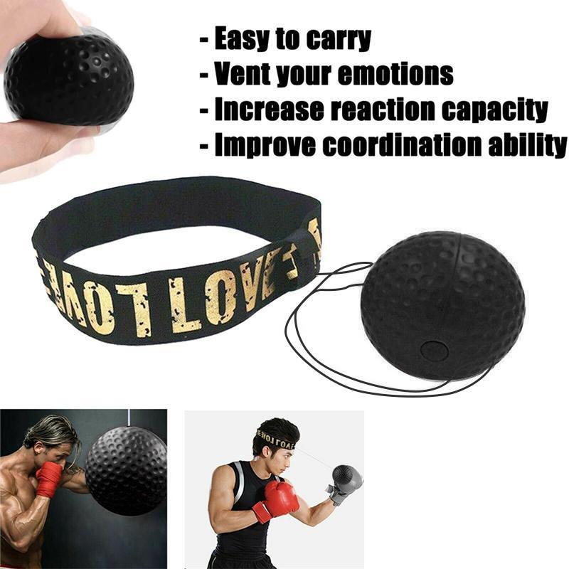 Durable Boxing Reflex Ball, Boxing Ball with Headband, Speed & Hand-eye Coordination Training Ball, Boxing Equipment, Sports Accessories, Gymtok, Christmas Gift