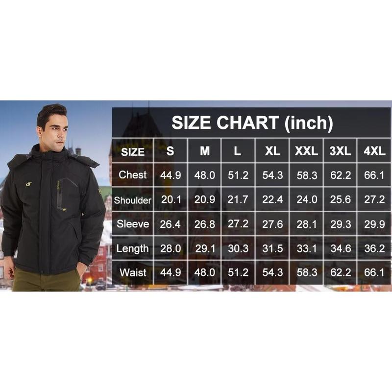 YuYangdpb Mens Waterproof Ski Snowboard Jacket Winter Windproof Snow Coat