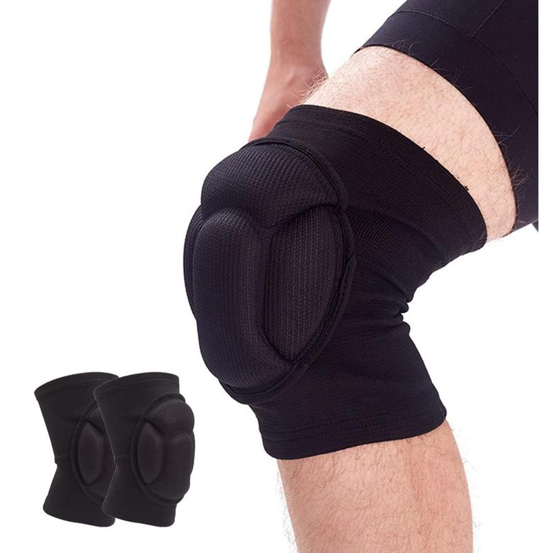 Knee Pads for Women & Men, Basketball Knee Pads Volleyball Knee Pads for Women Men Wrestling Knee Pads Wrestling Gear, Crash Pad Snowboarding Gear Knee Protector Soft Knee Pads for Work (Small, Black)