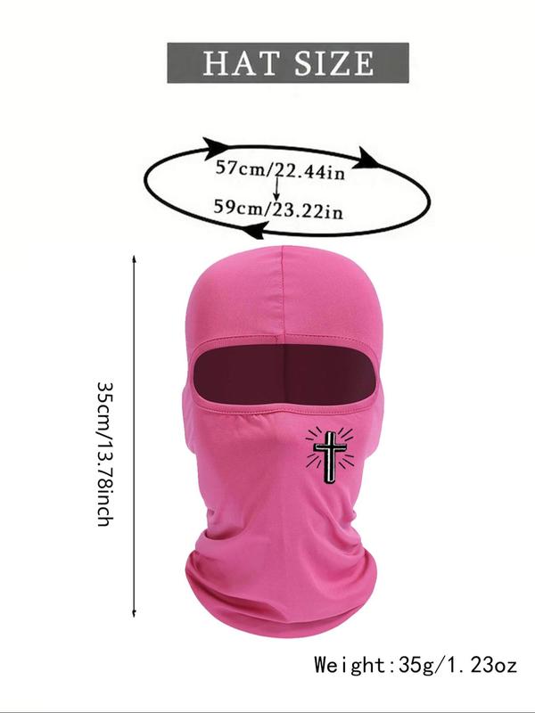 Cross Pattern Balaclava Face Mask, 2024 New Style Windproof Sun Protection Neck Gaiter for Summer Vacation, Cooling Face Mask for Outdoor Cycling Skiing for Back To School