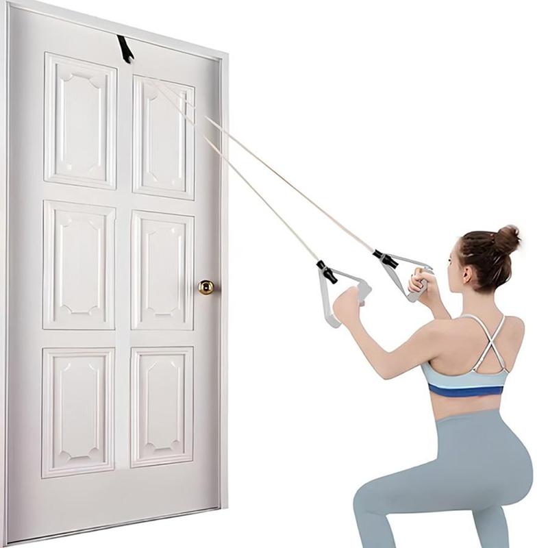 Door Anchor Resistance Band, 2 Counts set Multifunctional Door Anchor Resistance Band, Detachable Arm Strength Trainer, Exercise Expansion Chest Trainer, Fitness Equipment for Home Gym, Christmas Gift