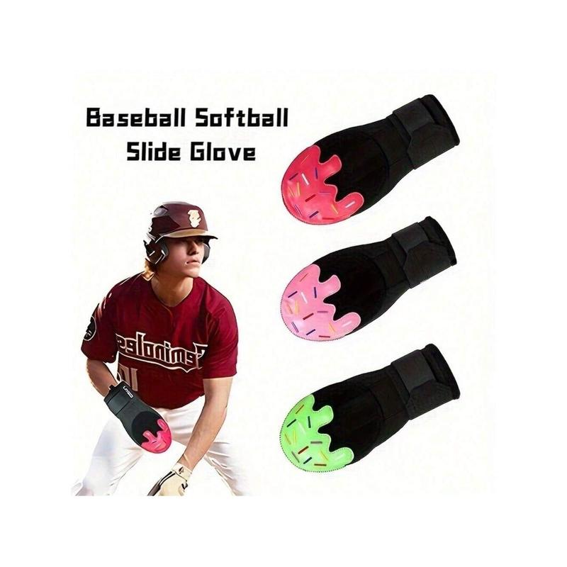 1PC Ice Cream Color Matching Outdoor Sports Baseball  Softball Left And Right Hand Universal Throwing Slip Gloves, Adult Finger Protection Rubber Training Gloves - Enhanced Hand Protection To Prevent Bruises And Scratches