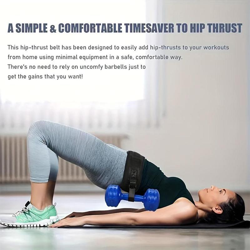 Adjustable Dumbbell Belt, Durable Dumbbell Hip Thrust Belt, Portable Dumbbell Thrust Band, Fitness Equipment Accessories for Home Gym, Christmas Gift