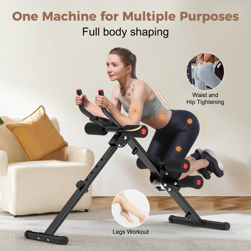 Relife Sports Ab Workout Equipment, Adjustable Ab Machine Body Workout for Home Gym, Strength Training Exercise Equipment for Core & Abdominal