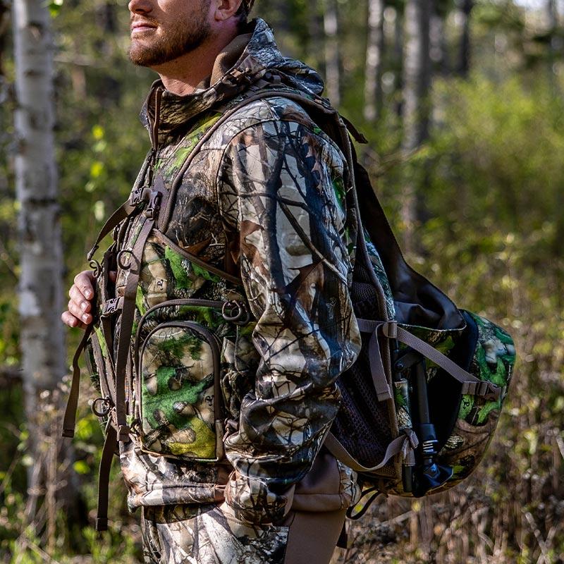 TideWe Turkey Vest with Seat with Game Pouch