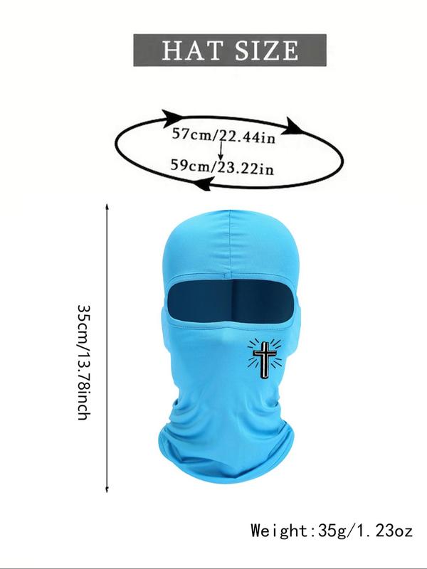 Cross Pattern Balaclava Face Mask, 2024 New Style Windproof Sun Protection Neck Gaiter for Summer Vacation, Cooling Face Mask for Outdoor Cycling Skiing for Back To School