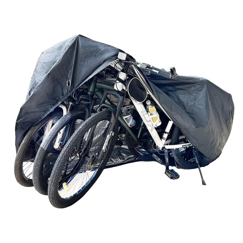 Bike Covers for 2 or 3 Bikes, 2XL Large Outdoor Waterproof Bicycle Covers with Lock Hole