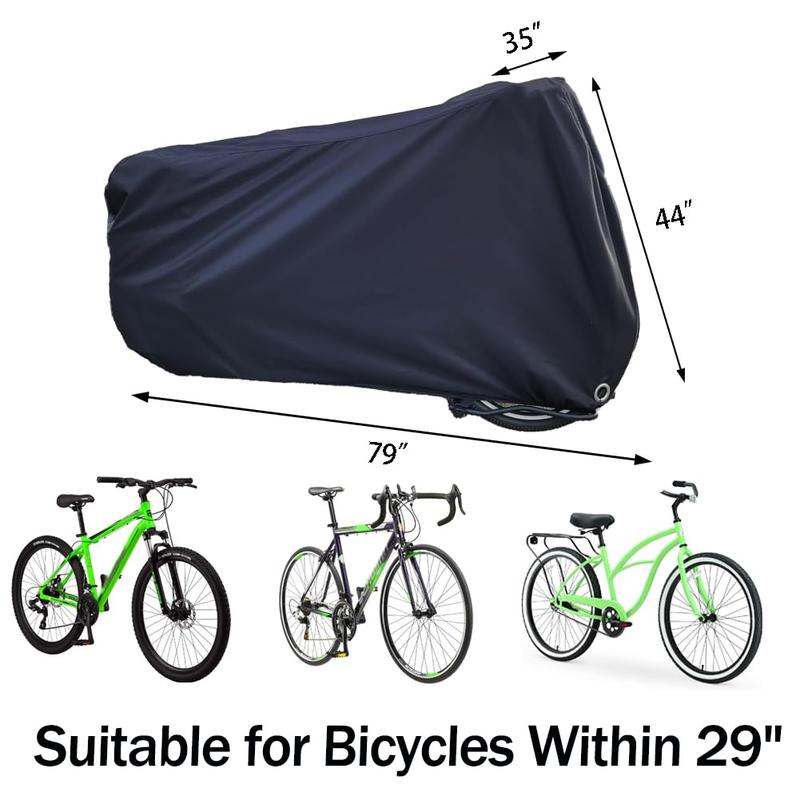 Bike Covers for 2 or 3 Bikes, 2XL Large Outdoor Waterproof Bicycle Covers with Lock Hole