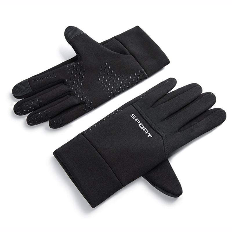 1 Pair Winter Warm Gloves, Outdoor Sports Windproof Waterproof Non Slip Touch Screen Gloves, Sports Gloves for Men & Women, Gym Accessories