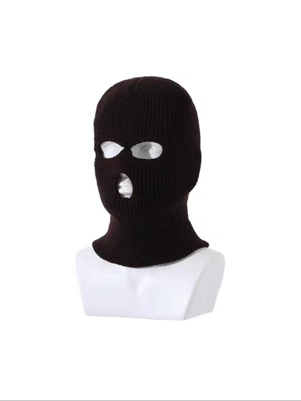 Solid Color Full Face Cover, Winter Outdoor Balaclava, Knitted Neck Gaiter, Ski Mask for Sports Cycling, Uv Protector Lightweight for Motorcycle Snowboard