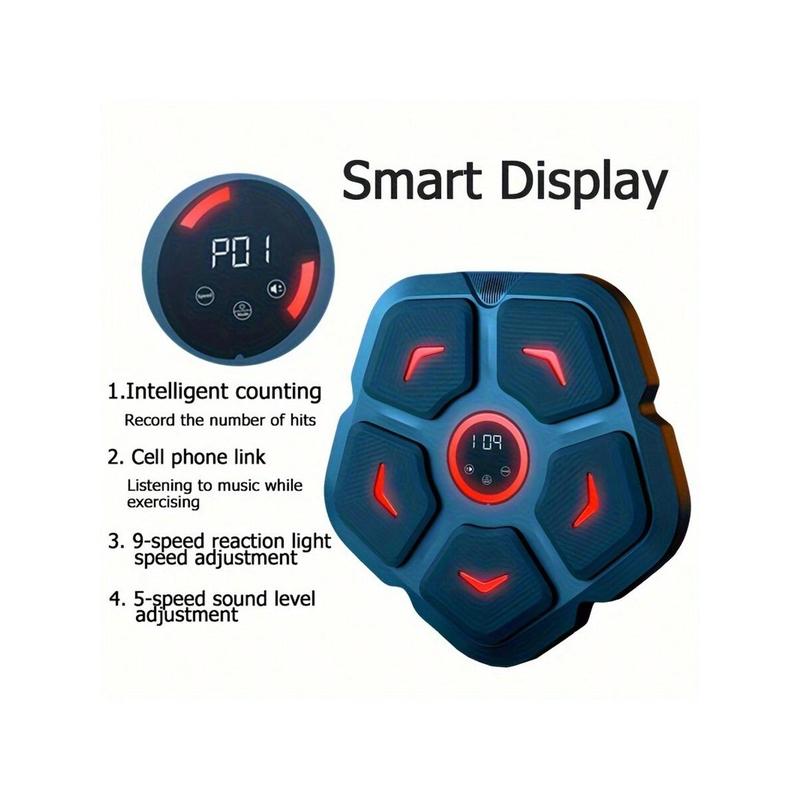 Smart Wireless Musical Boxing Machine, Boxing Training Kit With Boxing Gloves, Wall Mounted Boxing Training Boxing Equipment For Improving Speed, Timing And Reaction, Stress Release Stress Reliever For Home, Indoor And Gym Use