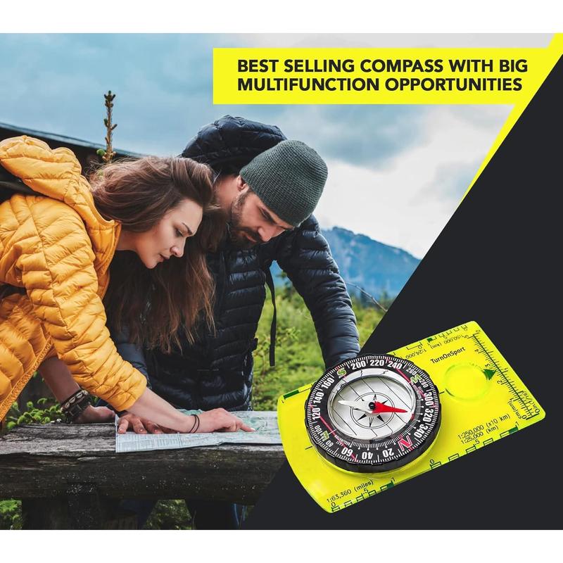 Orienteering Compass Hiking Backpacking Compass | Advanced Scout Compass Camping Navigation -  Scout Compass for  | Professional Field Compass for Map Reading