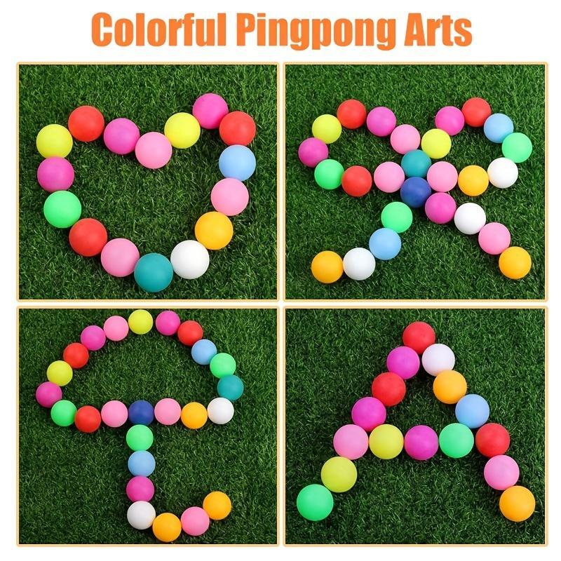 Colorful Mini Ball, 50pcs 150pcs Table Tennis Ball for Indoor Party Game, Ball Equipment for Home & Outdoor Recreations