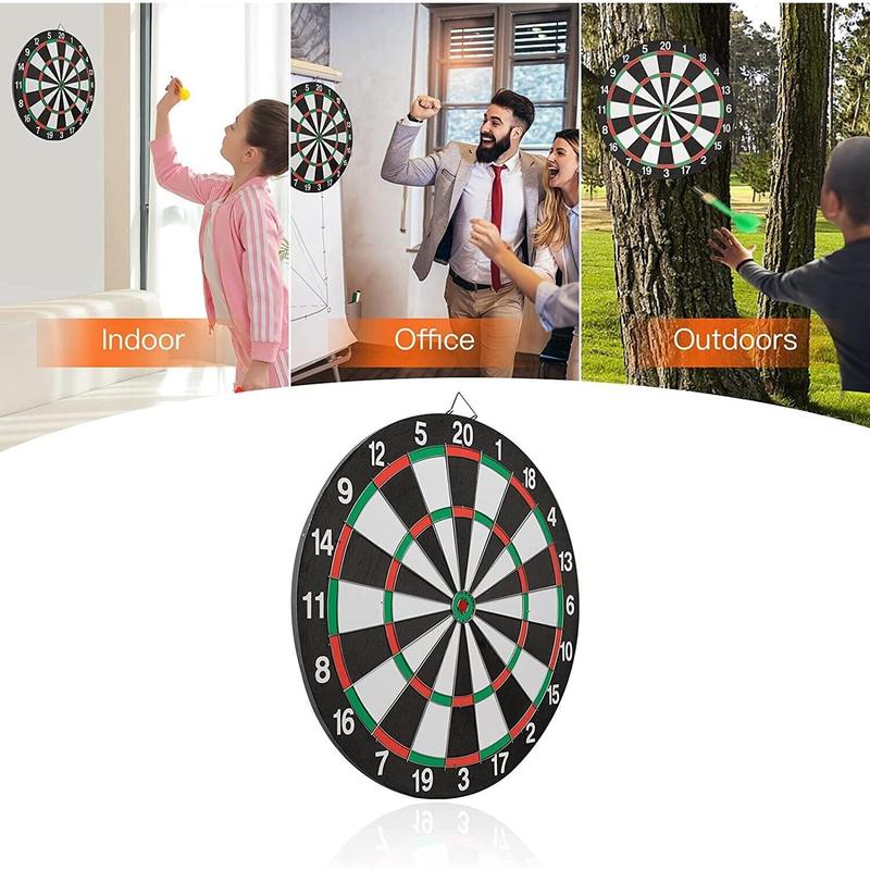 Luxury Double-Sided Dartboard Set - 16.5