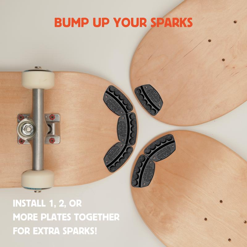 The Original Tail Devil skateboard spark plate | Sparks for Your Skateboard | Ultimate Skateboarder's Accessory | A Tail Plate Attachment for Cool Sparking Effect | Spark It Up!