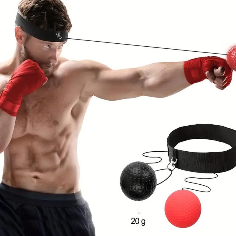 Boxing Reaction Ball Set, 1 Set Including 2 Counts Balls and 1 Count Webbing, Boxing Training Ball Equipment for Home Gym, Christmas Gift