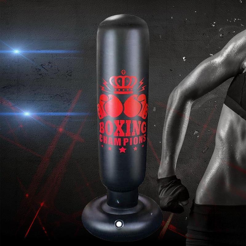 Inflatable Boxing Column, Boxing Punching Bag, Boxing Training Equipment for Home Gym Workout, Fitness Equipment for Adults & Teens