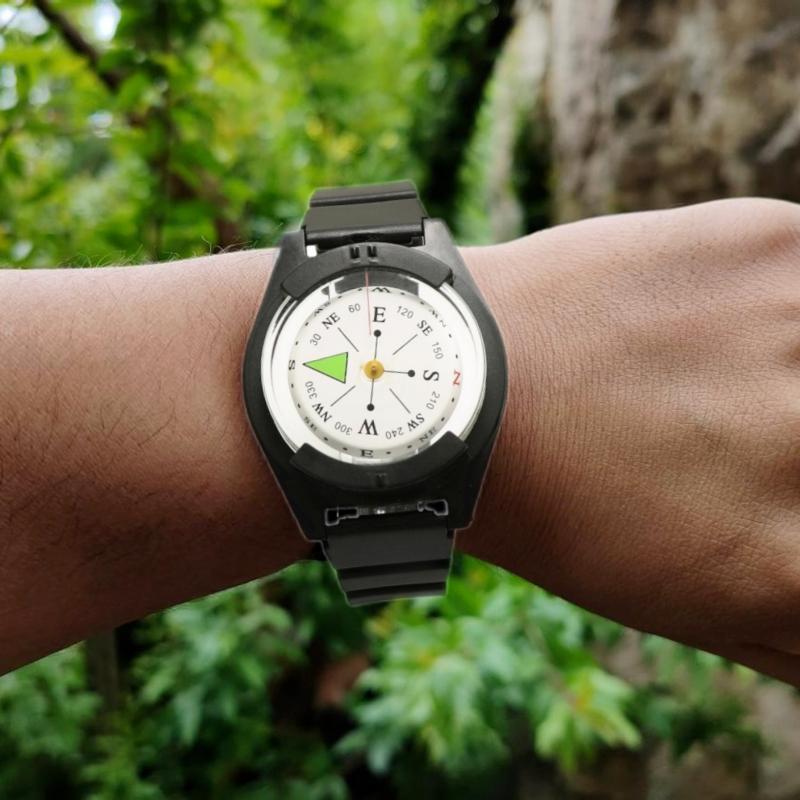 Portable Compass Watch, Unisex Wrist Compass, Waterproof High-precision Outdoor Compass, Sports Watch for Men & Women