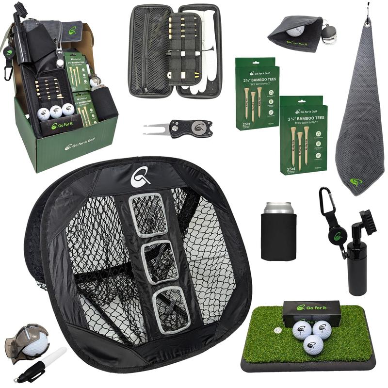 Golf Gift Box - Ultimate Golf Kit Essentials for Men & Women, Premium Golfing Accessories, Golfer Training Tools & Gear - Signature Box (12 items) golf  equipment