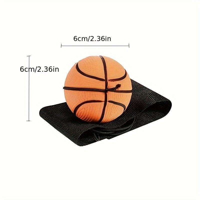 Rubber Hand Throw Ball, 1 Count Elastic Wrist Ball, Basketball Football for Training Reaction Ability, Sports Ball for Indoor Outdoor Use