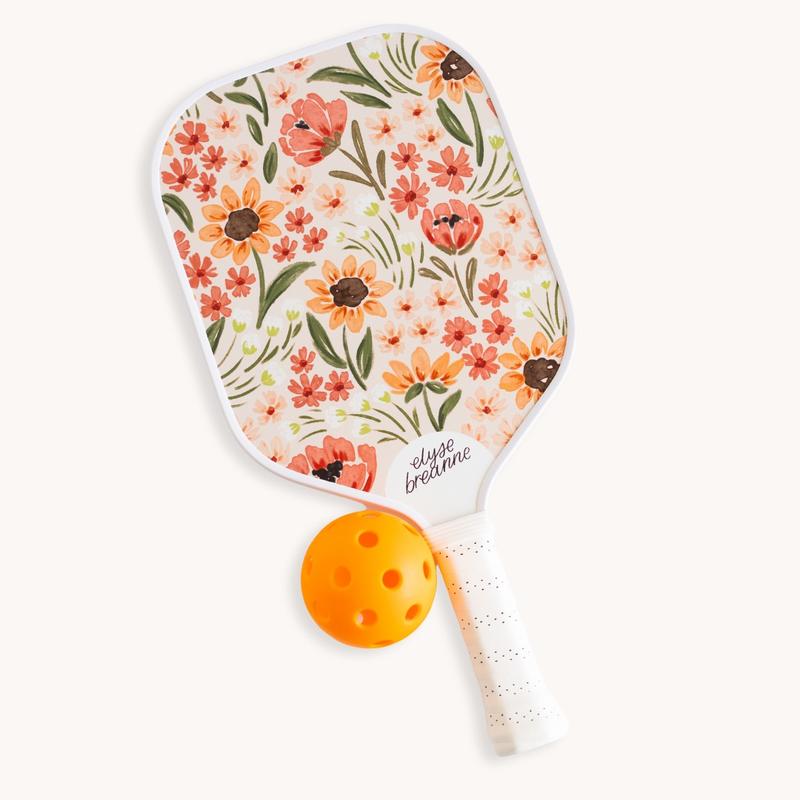 Pickleball Paddle - Bright and floral for extra style on the court!