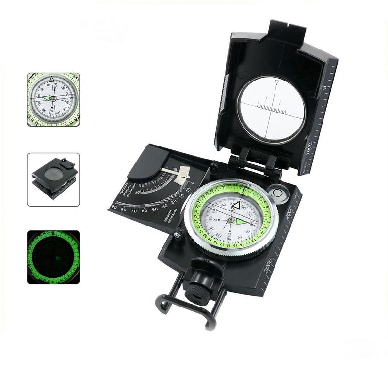 Portable Compass with Luminous Dial for Christmas Gift, Outdoor Compass for Hiking, Camping, Navigation, Outdoor Camping & Hiking Equipment