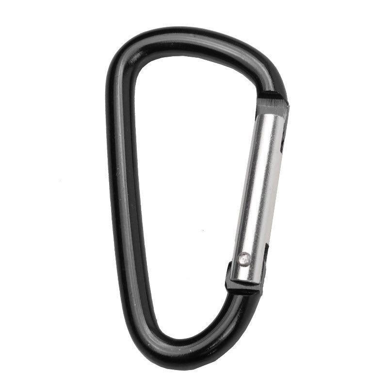 Aluminum Alloy Carabiner, 4 Counts D-shaped Buckle, Safety Buckle, Spring Hook, Hook for Luggage and Backpacks, Outdoor Hook Equipment