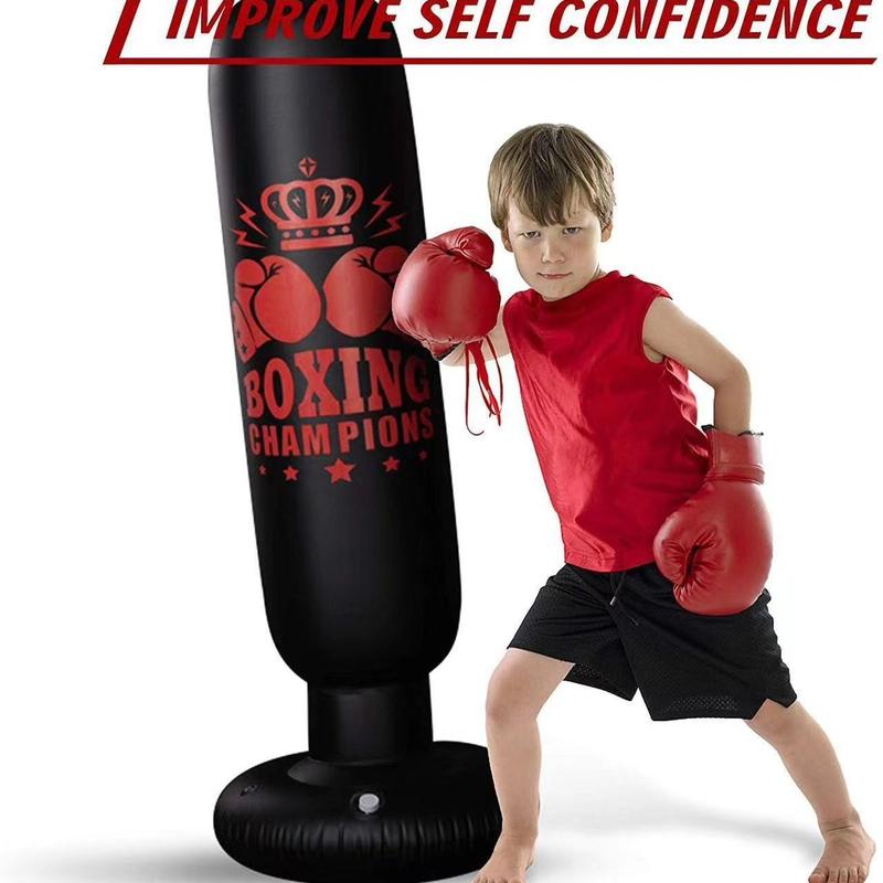 Inflatable Boxing Column, Boxing Punching Bag, Boxing Training Equipment for Home Gym Workout, Fitness Equipment for Adults & Teens