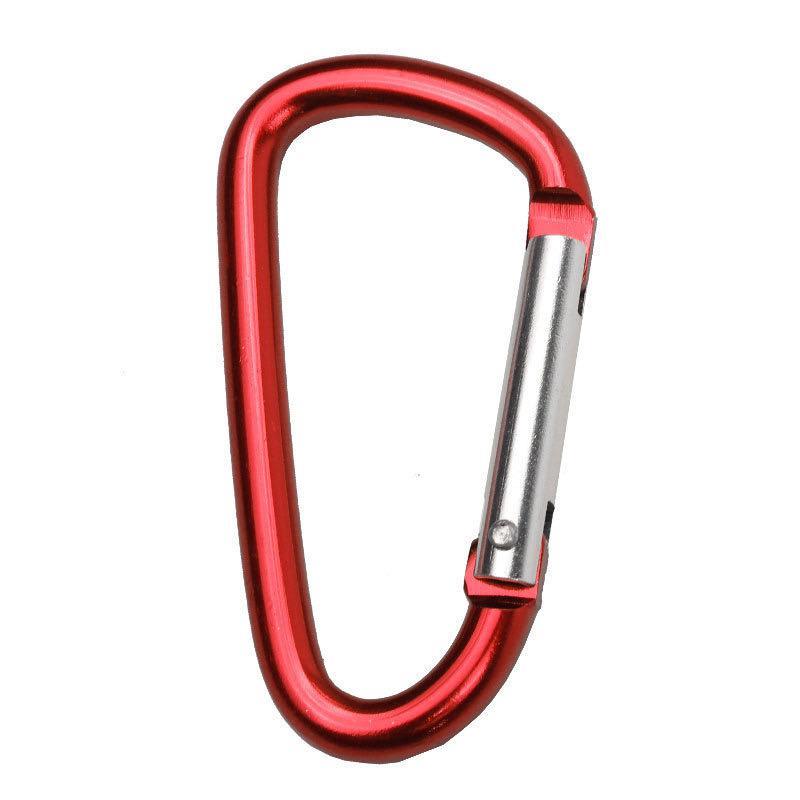 Aluminum Alloy Carabiner, 4 Counts D-shaped Buckle, Safety Buckle, Spring Hook, Hook for Luggage and Backpacks, Outdoor Hook Equipment