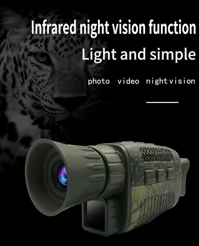 Night Vision Goggles 4K Digital Infrared Night Vision Binoculars for Adults, Rechargeable Camouflage Night Vision Device with 7 Levels Infrared Adjustment for Adult Hunting Camping