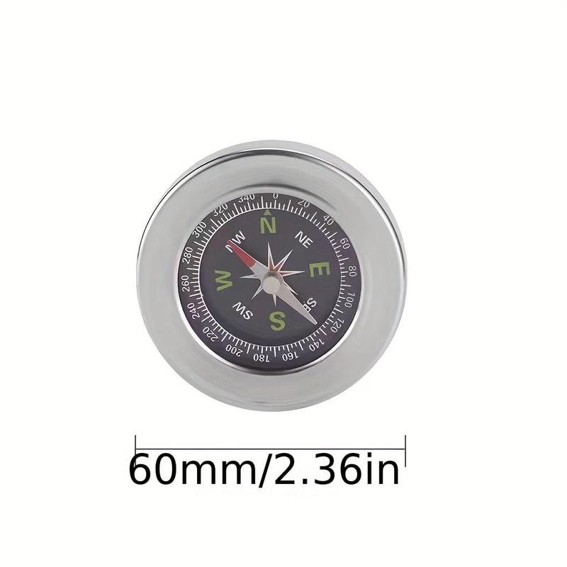 Stainless Steel Compass, 1 Count Outdoor Compass, Compass for Outdoor Camping Hiking, Camping & Hiking Equipment