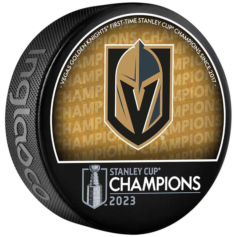 Vegas Golden Knights Unsigned Inglasco 2023 Stanley Cup Champions Logo Hockey Puck - Fanatics Authentic Certified - NHL Memorabilia