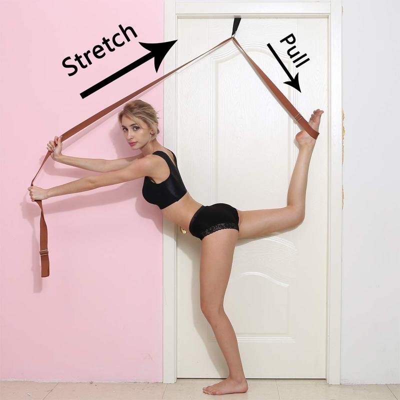 Door Leg Stretcher, Door Flexibility & Stretching Leg Strap - Great for Ballet Cheer Dance Gymnastics or Any Sport Leg Stretcher Door Flexibility Trainer Premium Stretching Equipment