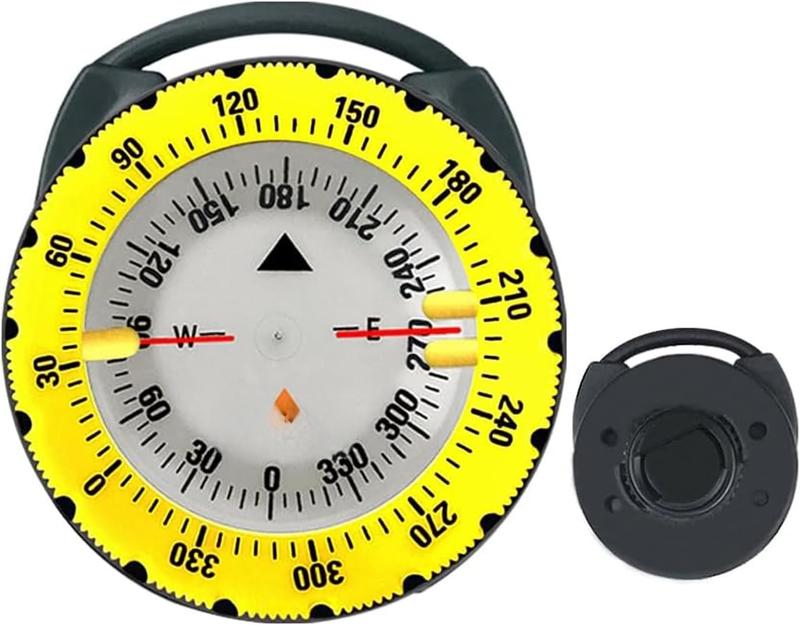 Dive Compass AF-Q60C Waterproof, Durable, Compact. Compass with Hose clamp Design for Sailing, Diving